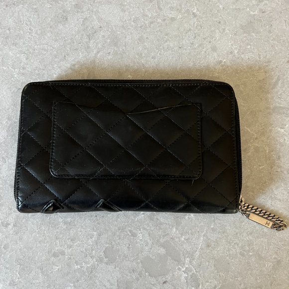 Chanel Black Quilted Calfskin Cambon Ligne Zip Around Organizer Wallet - Picture 4 of 10